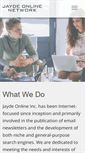 Mobile Screenshot of jaydeonlineinc.com